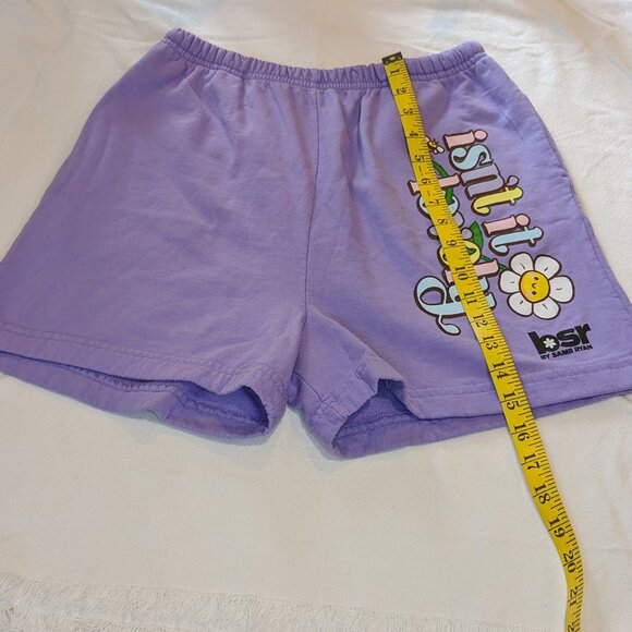Lavender Soft Shorts with Fun Print- BSR by Samii Ryan - Picture 6 of 7